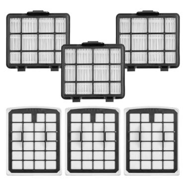 Imagem de Kit de filtro de substituição para aspirador de pó sem saco EUREKA NEN180 / NEN186BL contém 3 elementos de filtro de copo de poeira e 3 filtros HEPA