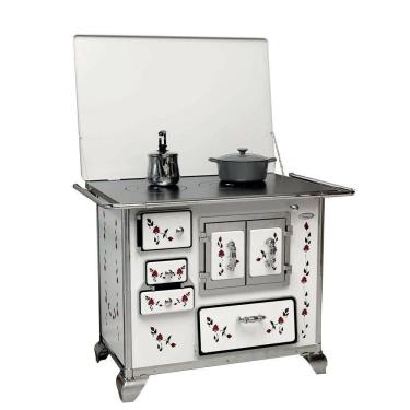 Imagem de Fogão A Lenha Gabinete N2 Ferro Fundido Direito Porta Dupla Floreio