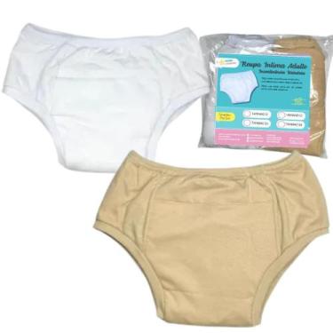 Imagem de Roupa Íntima Geriátrica Plus Size Segura Escape Urina 2un BB - Minha E