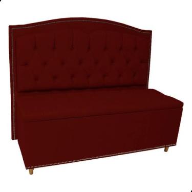 Imagem de Kit Cabeceira e Calçadeira Com Baú 195 cm King Casal Diana Suede - Fin