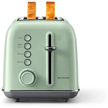 Imagem de DT 620 Torradeira Elétrica de 2 Fatias com 6 Níveis de Tostagem, 110v, BUYDEEM, Verde