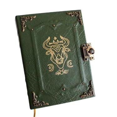 Imagem de Caderno Feito à Mão Grimório Diário Signos - Touro A5 200 Folhas
