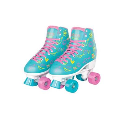 Imagem de Patins Quatro Rodas Roller Skate Fenix Azul