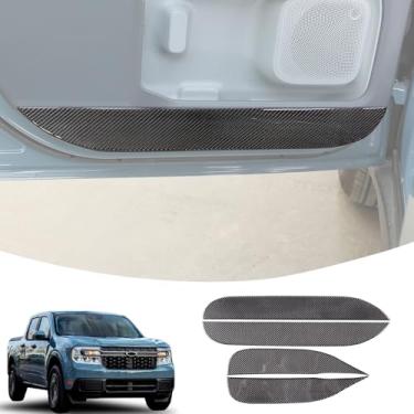 Imagem de Lcojicep Painel de porta de carro acabamento de capa anti-chute compatível com Ford Maverick 2022-2025, painel frontal traseiro interno da porta anti pontapé protetor de painel de porta adesivo