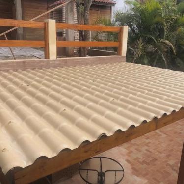 Imagem de Kit com 15 Telhas Pvc Colonial 328x86cm Permatti
