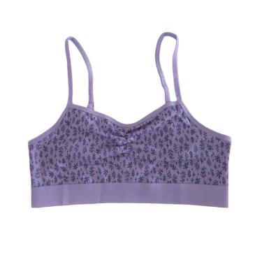 Imagem de Sutiã Top Estampado Basic+ Poliamida com Elastano Folhas