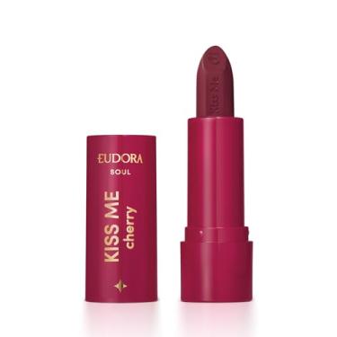 Imagem de Eudora Kiss Me Cherry Batom Hidratante Vermelho Cereja Divina 3,7g