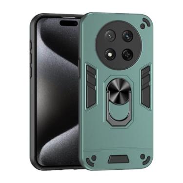 Imagem de Compatível com Honor X9C 5G, compatível com Honor Magic 7 Lite 5G suporte embutido para carro magnético à prova de choque e antiqueda, capa verde