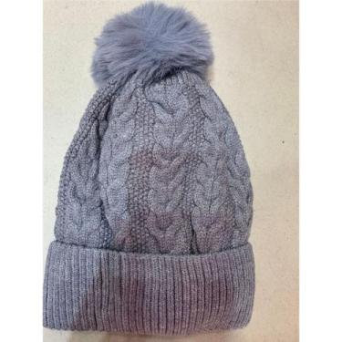 Imagem de Touca Feminina Inverno Toca Forrada Com Pompom De Pelúcia adulto - oem
