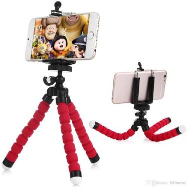 Imagem de Mini Tripé Universal Flexível Suporte Celular Câmeras - Lelong