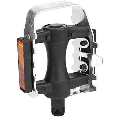 Imagem de WNSC Pedais de bicicleta de montanha, ponta tipo serra antiderrapante, 1 par de pedais de bicicleta pretos, para bicicleta de corrida e montanha