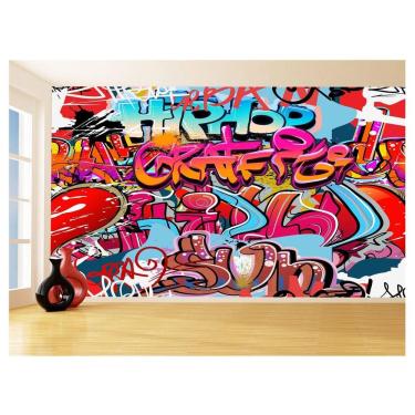 Imagem de Papel De Parede 3D Arte Graffiti Mural Grafite 3,5M Tra105