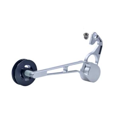 Imagem de menolana Tensor de corrente de bicicleta estabilizadora da corrente de bicicleta, peças de equipamento peças de desviador traseiro para ciclismo esportivo de, Prata