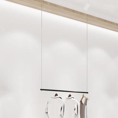 Imagem de Vestuário De Vestuário Rack De Roupas De Altura Ajustável Prateleira De Loja De Roupas Teto Vestido De Noiva Pendurado Rack De Cabide Armazenamento, Prateleira Organizadora De Qu, A, 100cm