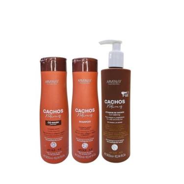 Imagem de Kit Arvensis Professional Cachos Naturais - Co-Wash 300ml + Shampoo 30