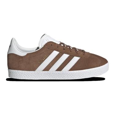 Imagem de adidas Gazelle Tênis infantil grande, Marrom escuro e branco, 37 BR