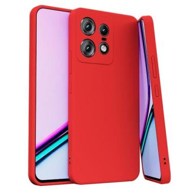 Imagem de Capa Capinha Compatível com Motorola Edge 60 Fusion e Edge 60 Aveludada Premium (VERMELHO)