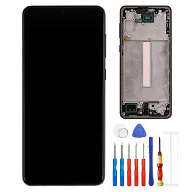 Imagem de E-yiiviil Tela digital TFT compatível com Samsung Galaxy A33 5G SM-A336E, SM-A336B, SM-A336M Tela sensível ao toque LCD de 6,4 polegadas com ferramentas Schwarz (com moldura) Sem suporte para