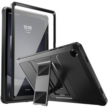 Imagem de MoKo Capa compatível com Samsung Galaxy Tab A9 Plus de 11 polegadas 2023 (SM-X210/X216/X218), à prova de choque, capa traseira robusta com suporte integrado, compatível com Galaxy Tab A9 de 11 polegadas 2023, preta