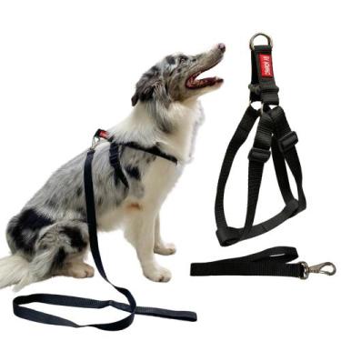 Imagem de Conjunto Peitoral Regulagem Traseira G com Guia - Canadá K9 - Canadá K