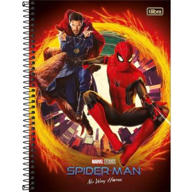 Imagem de Caderno Espiral Spiderman Home Capa Dura 1 Matéria 80 Folhas