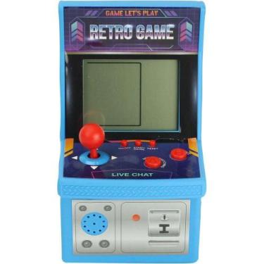 Imagem de Jogo Mini Fliperama Retro Portátil Azul - BBR Toys
