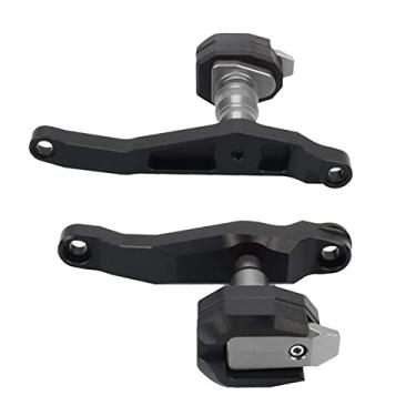 Imagem de Acc-Creativity Motocicleta CNC Alumínio Motor Crash Guard Case Frame Sliders Protector Proteção contra quedas Compatível com Triumph Trident 660 2021-2022 (Titânio)