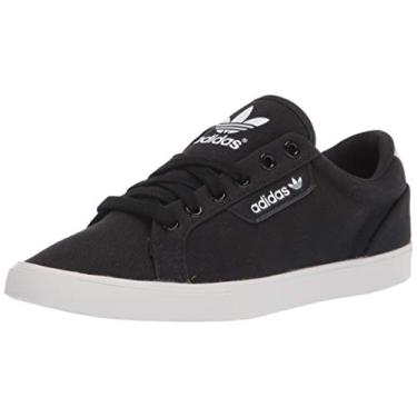 Imagem de adidas Originals Tênis feminino elegante baixo, Preto/Cristal Branco/Branco, 7