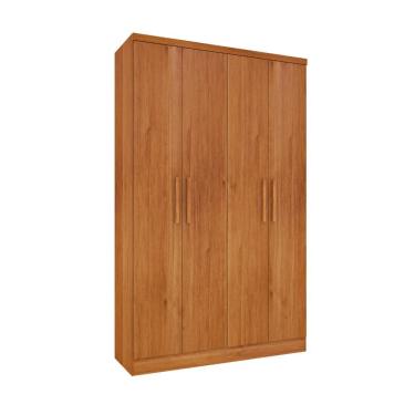 Imagem de Guarda Roupa Roupeiro Amsterdan 4 portas Cinamomo - Tcil Móveis