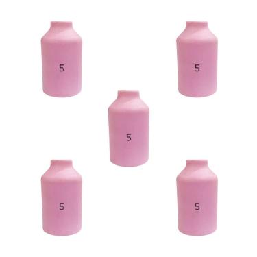 Imagem de Kit 5 Bocais De Cerâmica Gás Lens Nº5 Te441 Tocha Tig Oximig