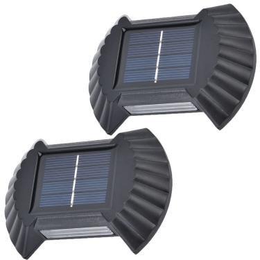 Imagem de Luminaria Solar Kit 2 Uni Arandela Spot Balizador Parede