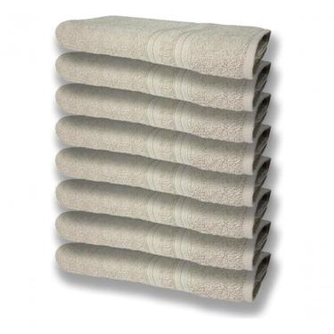 Imagem de 8 Toalhas Grande Super Felpudas E Grossa 80x150 Bege
