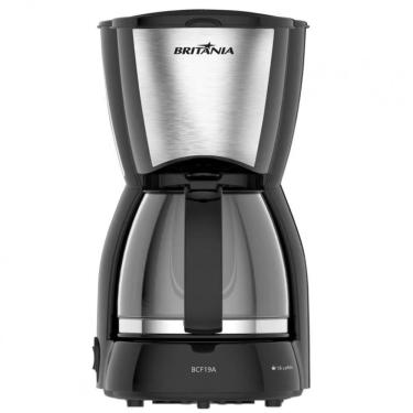 Imagem de Cafeteira Elétrica Britânia BCF19 18 Xícaras Preto E Inox 110V