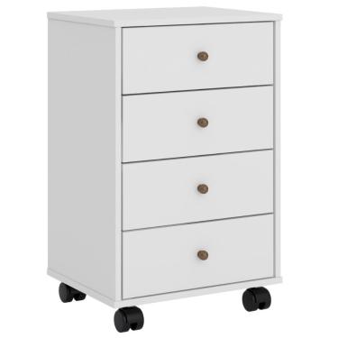 Imagem de Mesa De Cabeceira 4 Gavetas Presence Branco