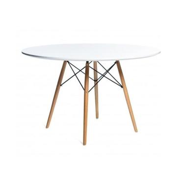 Imagem de Mesa Redonda Eames Madeira 90 Cm Branco