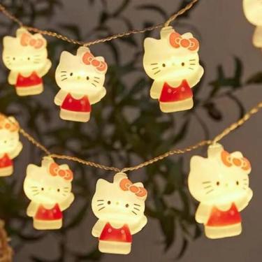 Imagem de Kawaii Hello Kitty Led Luzes Da Corda Quarto Ambiente Noite Lâmpada Sa