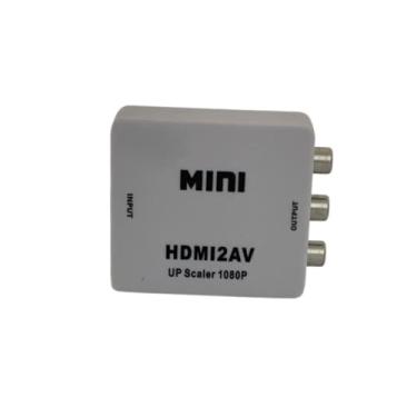 Imagem de Kit Com 5 Mini Adaptador Conversor De Hdmi P/Video RCA Cabo HDMI Conversor TV
