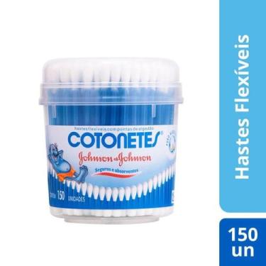 Imagem de Hastes Flexíveis Cotonetes Johnson & Johnson Pote 150 unidades