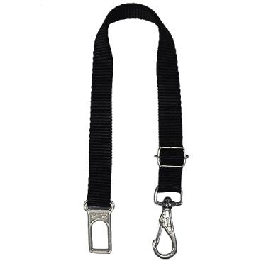 Imagem de Cinto de Segurança Ajustável para Pets, Trava Universal para Carro, Preto