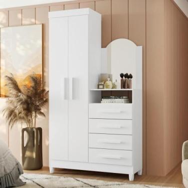 Imagem de Cômoda Giorgia Branco Titanium Rosa Azul com Espelho - CASA H