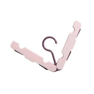 Imagem de Pssopp Cabide de Viagem Dobrável, Adequada para Vários Cenários, Fácil Portabilidade, Design de Economia de Espaço, Com Clipes Anti-deslizamento, Ideal para Pendurar Roupas, Meias, Calças e Roupas