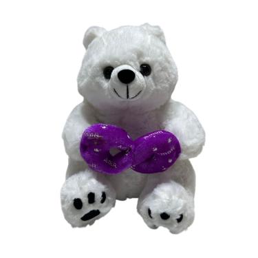 Imagem de Urso Pelucia Simbolo Infinito Apaixonado Fofo 20cm