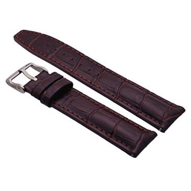 Imagem de Rev ITAL181 20 mm 22 mm 24 mm Preto Azul Marrom Couro Genuíno Liberação Rápida Barra de Mola Alça de Substituição, Marrom, 22mm