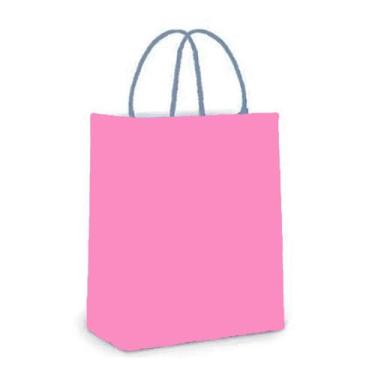 Imagem de SACOLA PAPEL ROSA BEBE 14X08X16