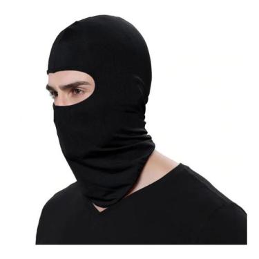Imagem de Touca Gorro Preta De Cotton Estica Ninja Motoqueiro Frio - Classe