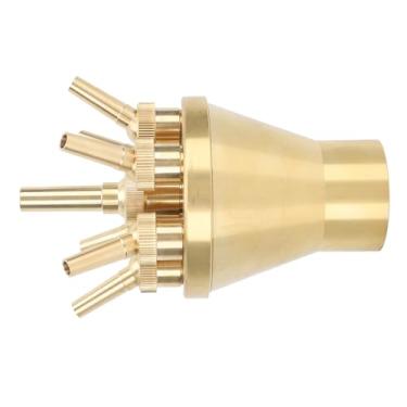 Imagem de aqxreight Cabeça do Bico de Fonte de Cobre Cabeça de Sprinklers de de Pulverização Com Bico Poroso de água para Baixo Coluna de água para Grandes Fontes Arquitetônicas (G2 polegada)