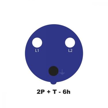 Imagem de Plugue Móvel Industrial 2P+T 16 A 220-250 Tramontina