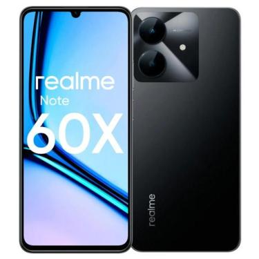 Imagem de Smartphone Realme Note 60x 64GB 3GB RAM Dual SIM Tela 6.74 Preto