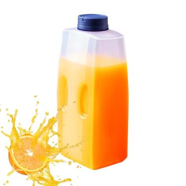 Imagem de Garrafas Para Suco Com Tampa - Recipiente para Sumo e Bebidas Frias | Dispensador de Bebidas Refrigerante 2L com Tampa para Sucos Limonada Chá Gelado em Clima Quente