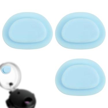 Imagem de 3 Peças Tampa para Bico Liquidificador, 3,2 cm Tampa de Substituição Portátil à Prova de Vazamento Compatível com Ninja BC151NV BC151BK BC155PS (Azul)